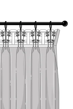 Jotex Pellavaverhot|Pimennysverhot^AURORA Pimennysverho, 1/pakkaus - Erikoisleveä