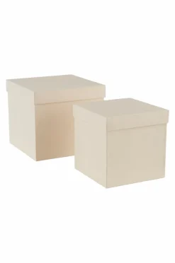 Jotex Säilytys|Lasten Sisustusesineet^BOXAS Pahvilaatikot, 2/pakk. - Kierrätettyä Materiaalia