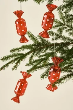 Jotex Joulukoristeet^CANDY DOTS Koristeriipukset, 4/pakk.