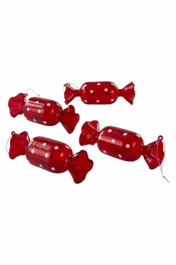 Jotex Joulukoristeet^CANDY DOTS Koristeriipukset, 4/pakk.