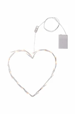 Jotex Jouluvalot^CRISPY HEART Seppele LED-valolla 27 Cm