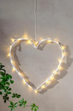Jotex Jouluvalot^CRISPY HEART Seppele LED-valolla 27 Cm