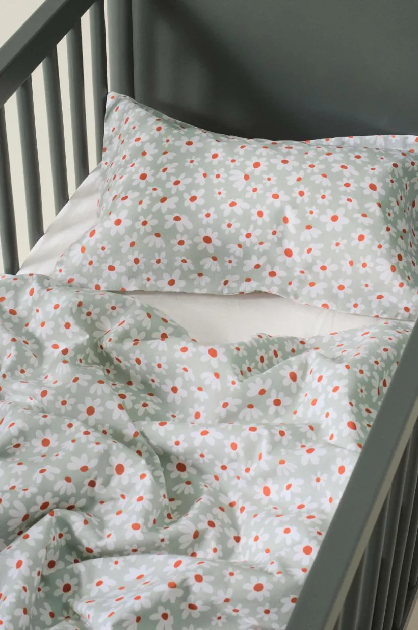 Jotex Lasten Vuodevaatteet^DAISY MINI Pussilakanasetti Pinnasänkyyn - Ekologinen