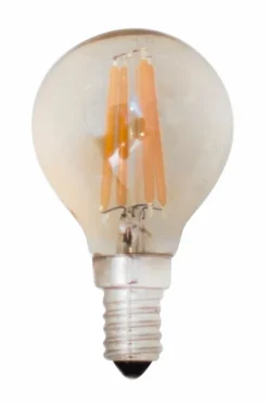 Jotex Valonlähteet^Filamenttikoristelamppu LED, Himmennettävä Pallolamppu, E14, 4 W, Ø 45 Mm, Meripihka