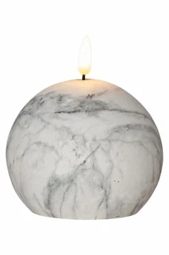 Jotex Kynttilät^FLAMME MARBLE Pöytäkynttilä LED, 12 Cm