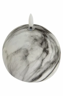 Jotex Kynttilät^FLAMME MARBLE Pöytäkynttilä LED, 12 Cm