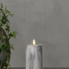 Jotex Kynttilät^FLAMME MARBLE Pöytäkynttilä LED, 15 Cm