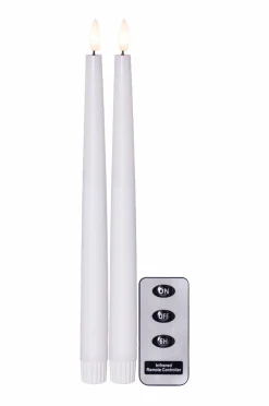 Jotex Kynttilät^FLAMME SLIM Akkukäyttöinen Kynttilä 2 Kpl Pakkaus 28 Cm