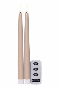 Jotex Kynttilät^FLAMME SLIM Akkukäyttöinen Kynttilä 2 Kpl Pakkaus 28 Cm