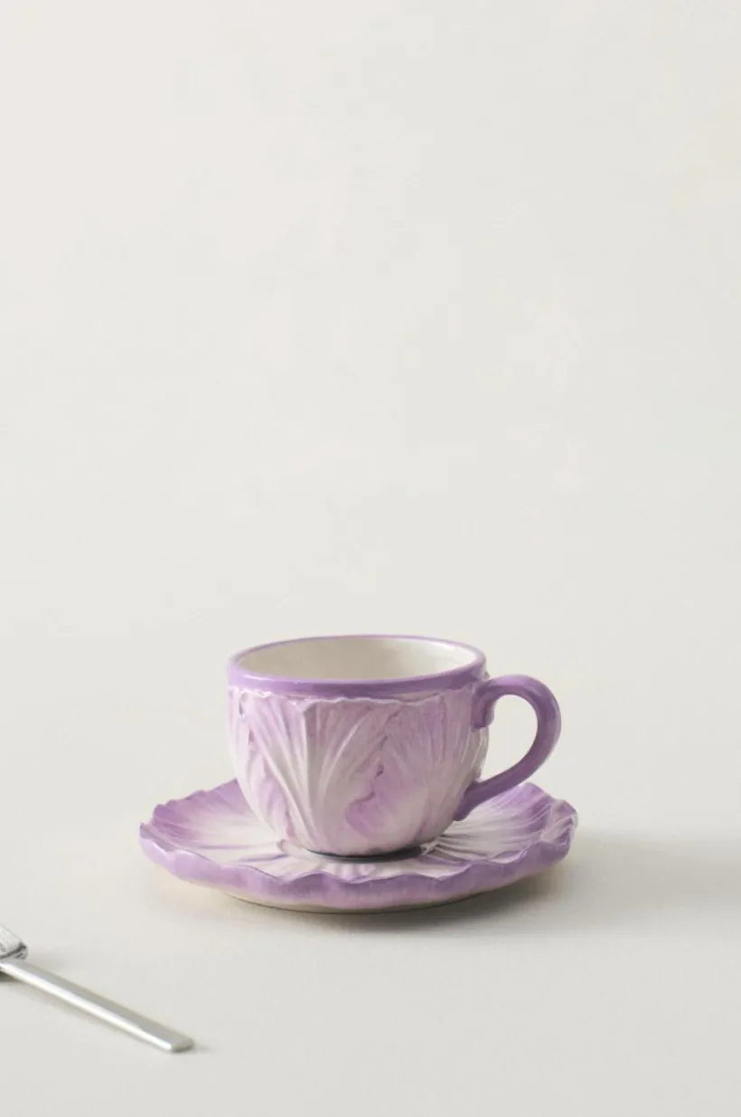 Jotex Kupit & Mukit^FLORA Kuppi Ja Aluslautanen 1/pakk.