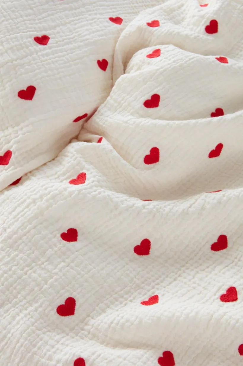 Jotex Lasten Vuodevaatteet^HEARTS BABY Pussilakanasetti Vaunuihin/kehtoon - Ekologinen