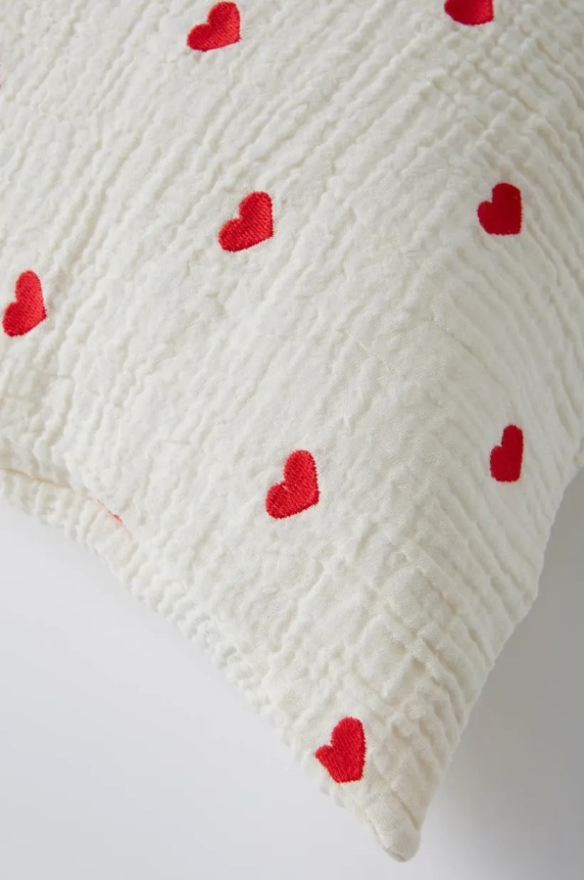 Jotex Lasten Vuodevaatteet^HEARTS Tyynyliina 90x50 Cm - Ekologinen