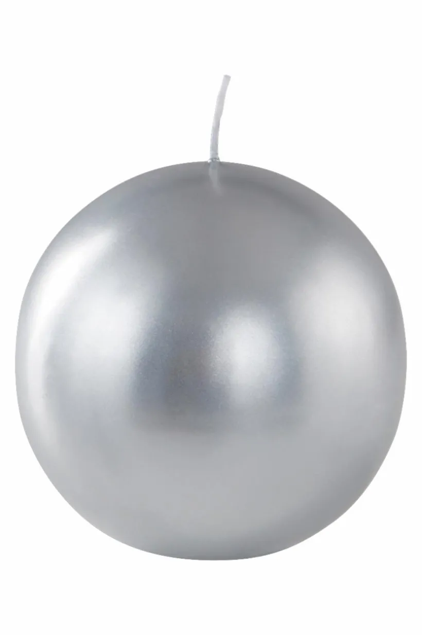 Jotex Kynttilät|Joulukoristeet^HILTON METALLIC Pallokynttilä ø 10 Cm