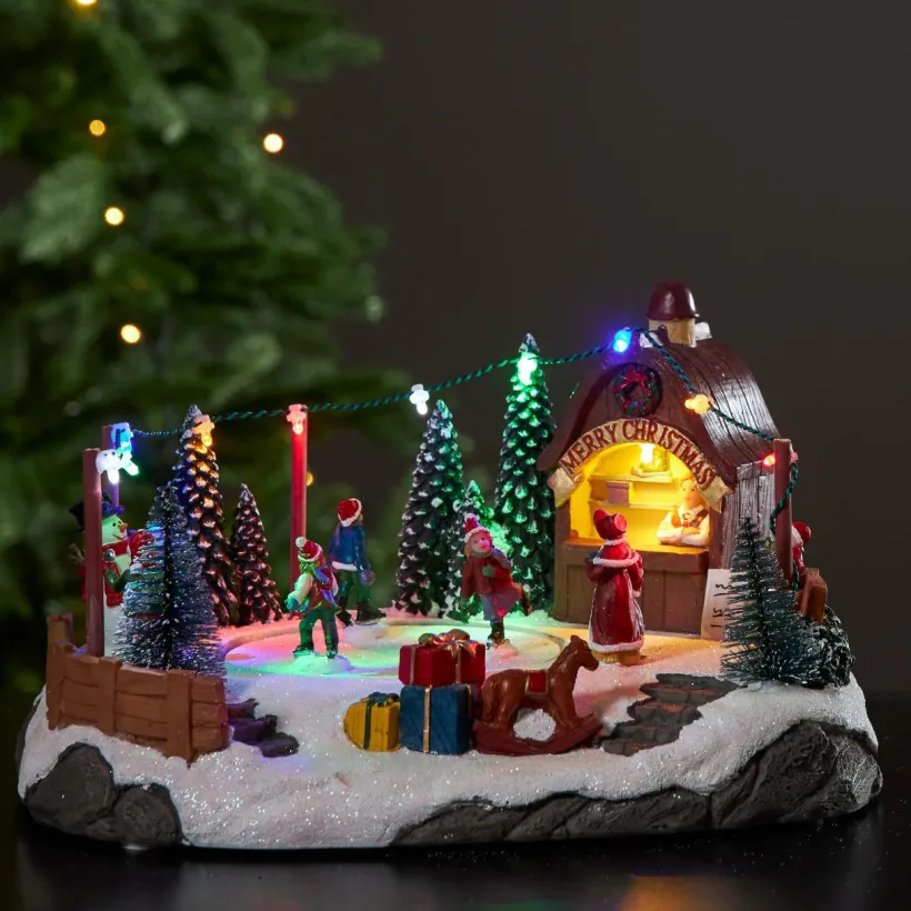 Jotex Jouluvalot^Joulukylä Iceville 16 Cm