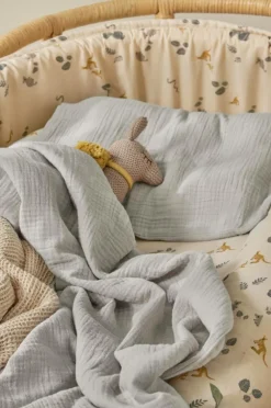 Jotex Lasten Vuodevaatteet^LILIA BABY Pussilakanasetti Vaunuun/kehtoon - Ekologinen