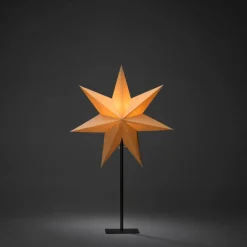 Jotex Jouluvalot^Metallijalkainen Paperitähti, Korkeus 65 Cm
