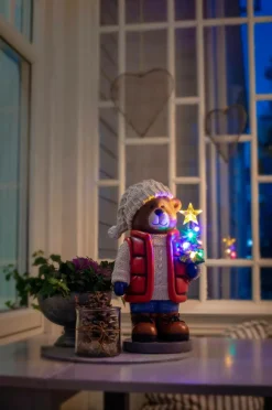 Jotex Jouluvalot^Pieni Teddykarhu LED Korkeus 38,5 Cm