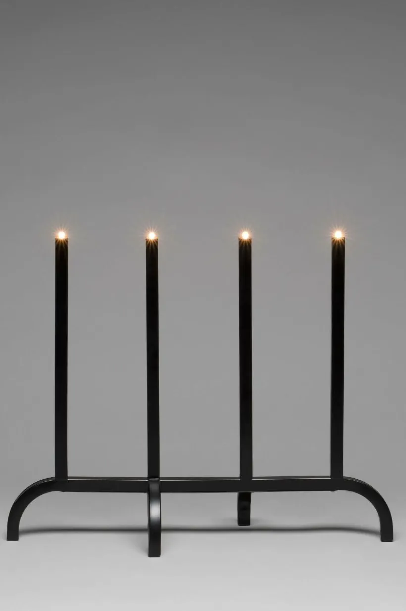 Jotex Jouluvalot^Sähkökynttelikkö 4 Lamppua, Metallia 40,8 Cm