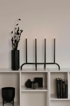 Jotex Jouluvalot^Sähkökynttelikkö 4 Lamppua, Metallia 40,8 Cm