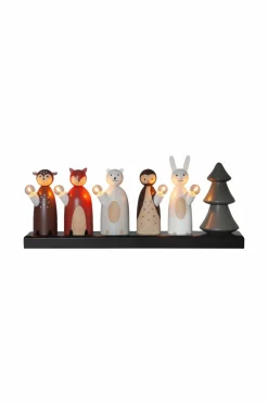 Jotex Jouluvalot^Sähkökynttelikkö Forest Friends 19 Cm