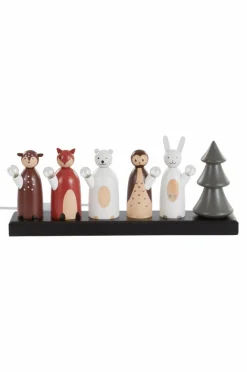 Jotex Jouluvalot^Sähkökynttelikkö Forest Friends 19 Cm