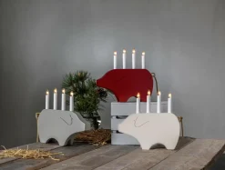 Jotex Jouluvalot^Sähkökynttelikkö Gry, Korkeus 28 Cm