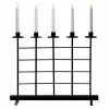 Jotex Jouluvalot^Sähkökynttelikkö Metallia, 5 Lamppua 51 Cm