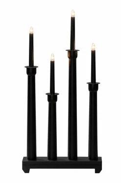 Jotex Jouluvalot^Sähkökynttelikkö Puuta, 4 Lamppua, 59 Cm