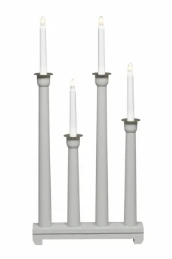 Jotex Jouluvalot^Sähkökynttelikkö Puuta, 4 Lamppua, 59 Cm