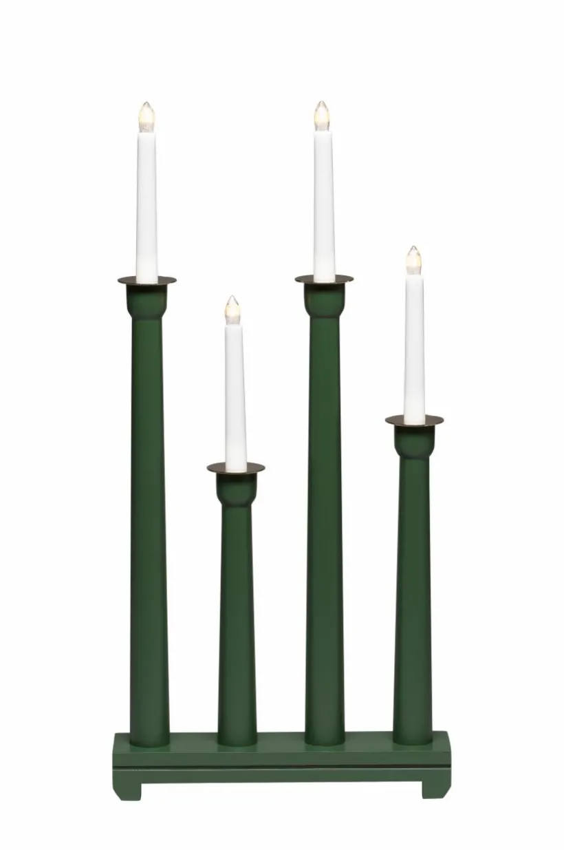 Jotex Jouluvalot^Sähkökynttelikkö Puuta, 4 Lamppua, 59 Cm