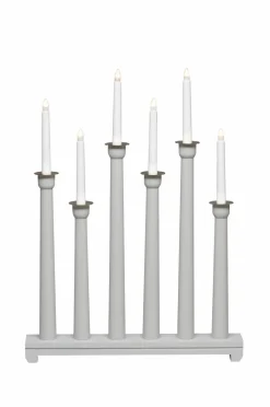 Jotex Jouluvalot^Sähkökynttelikkö Puuta, 6 Lamppua, 59 Cm