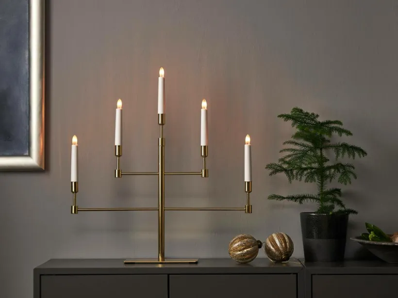Jotex Jouluvalot^Sähkökynttelikkö Vide, Korkeus 53 Cm