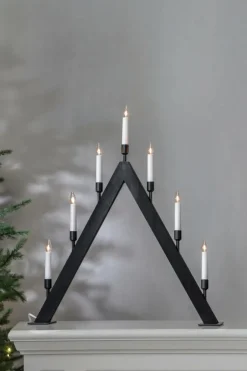 Jotex Jouluvalot^Sähkökynttelikkö Vind, Korkeus 63 Cm