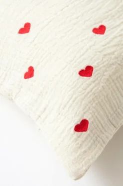 Jotex Lasten Vuodevaatteet^Tyynyliina HEARTS 60x50 Cm - Ekologinen