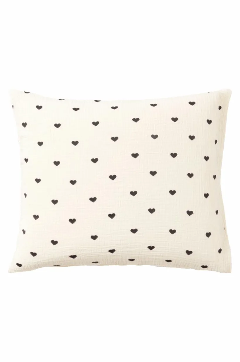 Jotex Lasten Vuodevaatteet^Tyynyliina HEARTS 60x50 Cm - Ekologinen