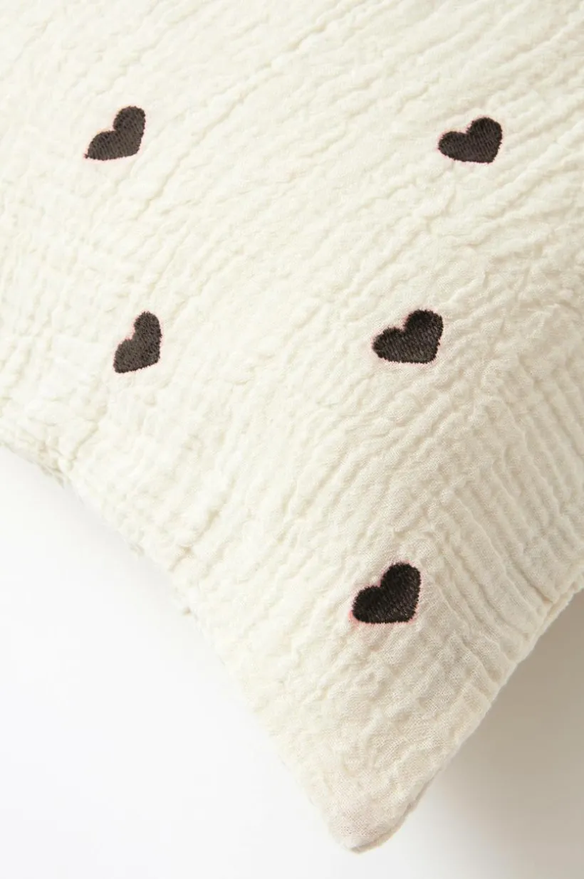 Jotex Lasten Vuodevaatteet^Tyynyliina HEARTS 60x50 Cm - Ekologinen