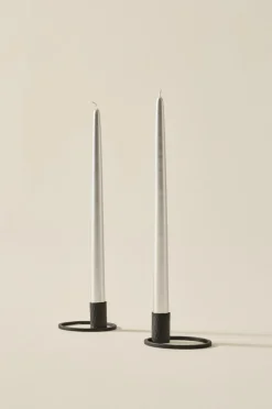 Jotex Kynttilät|Joulukoristeet^VICKAN METALLIC Antiikkikynttilät, 2/pakk. - Korkeus 35 Cm