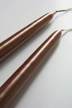 Jotex Kynttilät|Joulukoristeet^VICKAN METALLIC Antiikkikynttilät, 2/pakk. - Korkeus 35 Cm