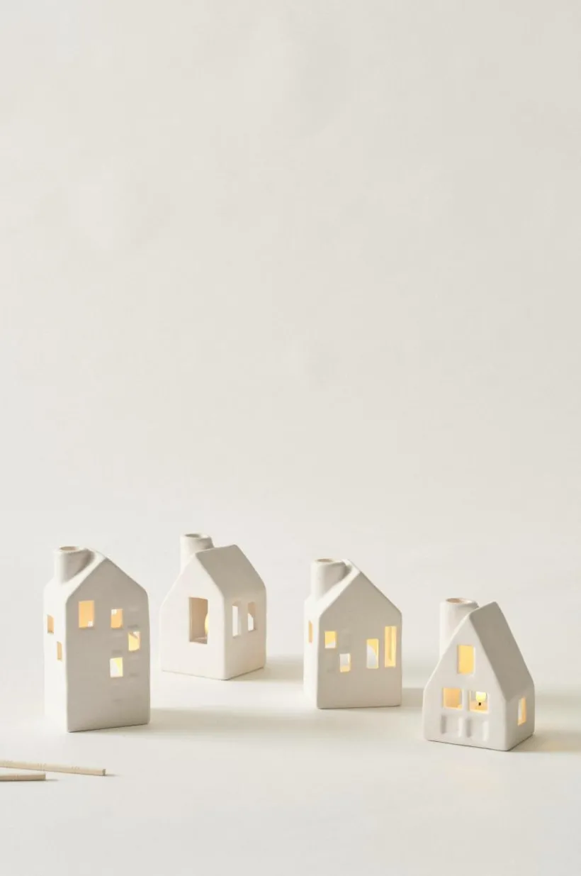 Jotex Kynttilälyhdyt^VILLAGE Kynttilälyhdyt, 4 Kpl