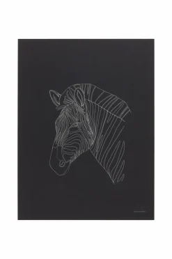 Jotex Julisteet & Taulut|Lasten Sisustusesineet^ZEBRA PORTRAIT Juliste 30x40 Cm